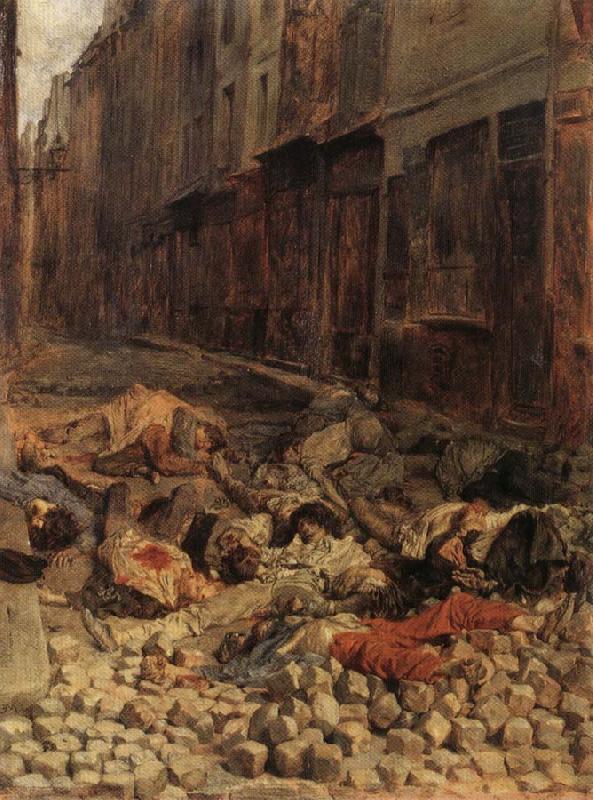 Ernest Meissonier Remembrance of Barricades in June 1848 oil painting image